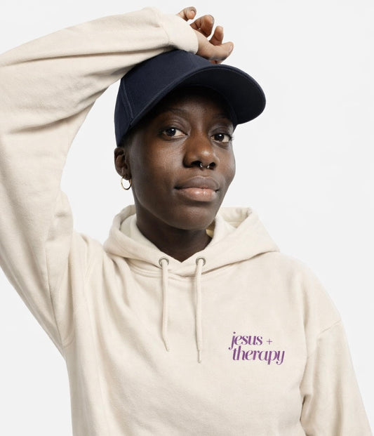 Jesus & Therapy Hoodie Fleece Pullover